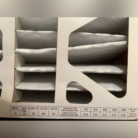 FILTRETE HVAC Filter 16" X 25" X 5". 1550 MPR. High Performance Electrostatic - Picture 11 of 15